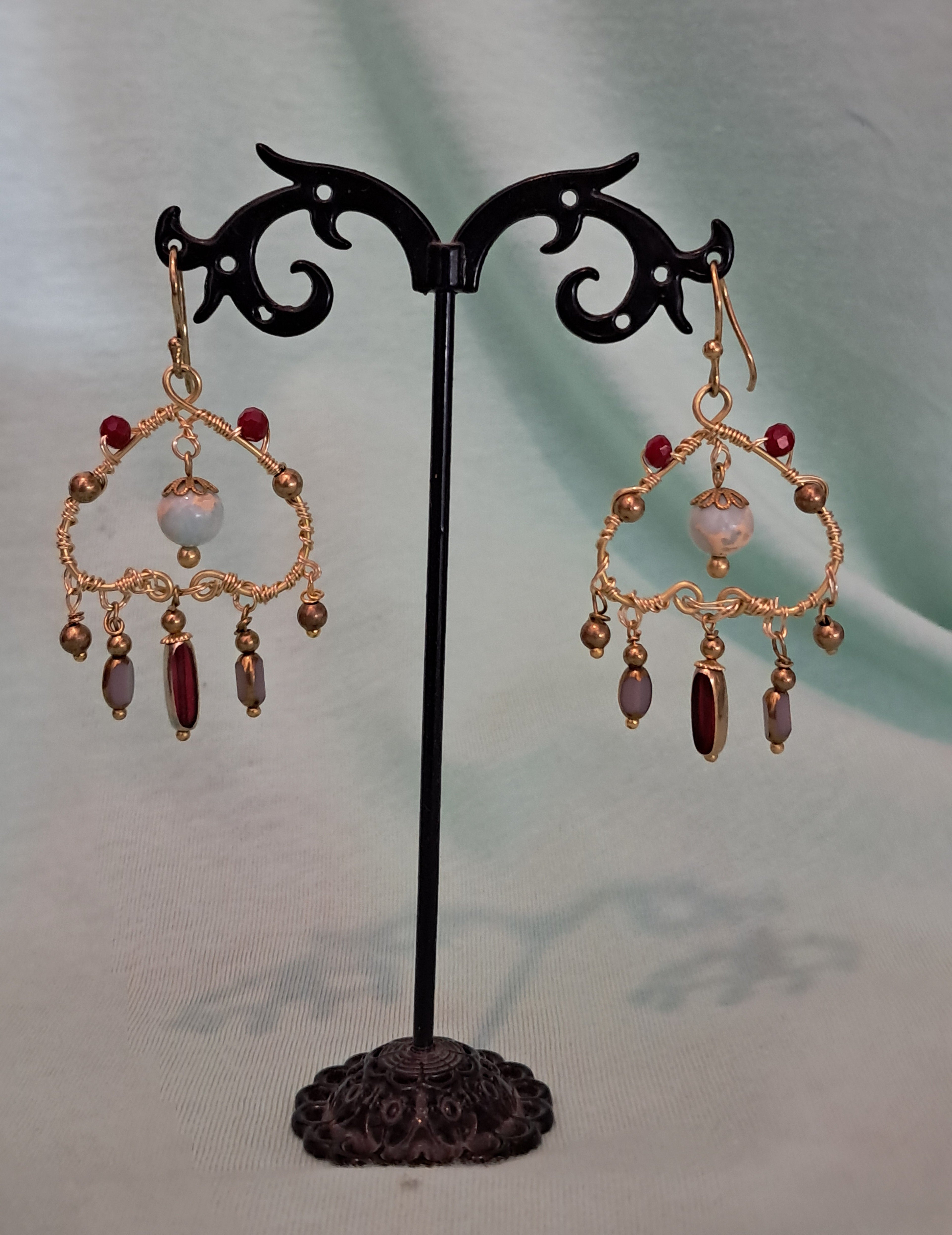 Pendientes jaspe imperial